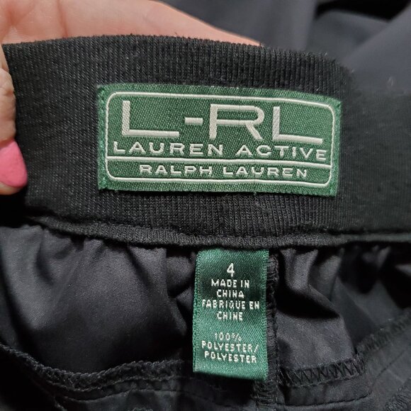 L-RL RALPH LAUREN ACTIVE Water Resistant Golf Pants Straight Black Women 4 x 31" - Picture 9 of 14